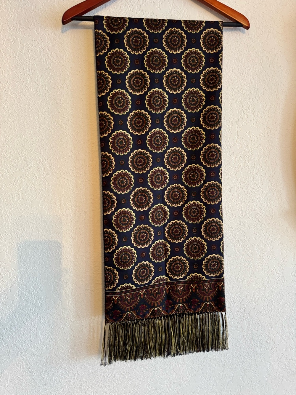 Vintage Dunhill Reversible Cashmere Silk Scarf - Picture 16 of 16